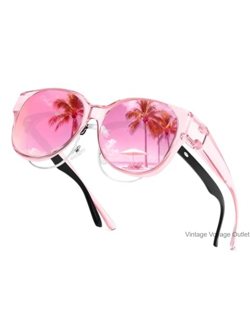 Polarized Fit Over Prescription Glasses Sunglasses UV400 Oversized Square